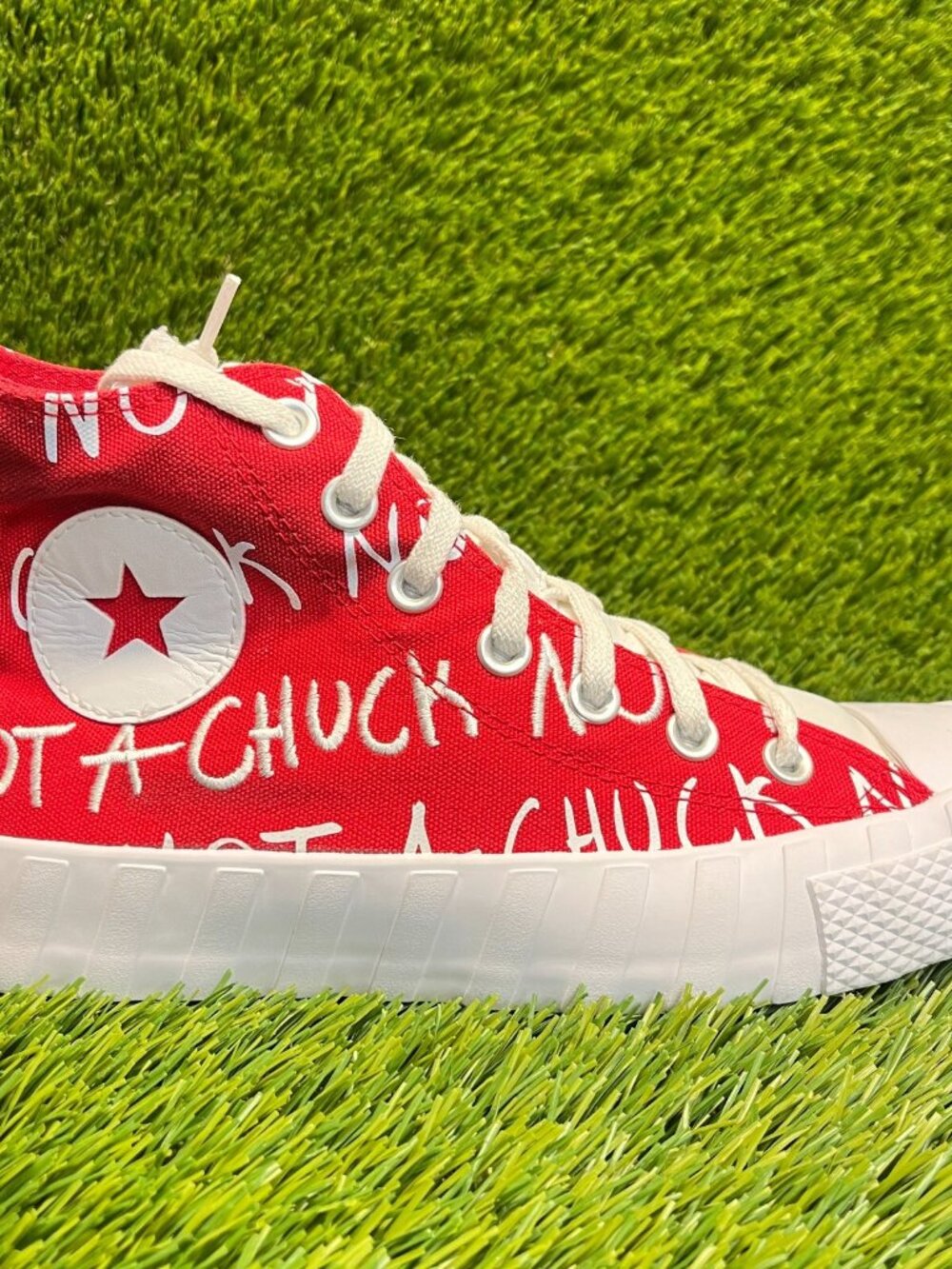 Converse UNT1TL3D High Not A Chuck Boys Size 5Y‎ Red Casual Shoes Sneakers